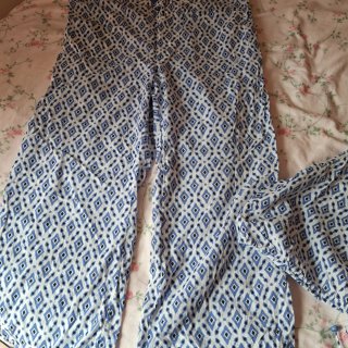 Conjunto Zara estampado geométrico