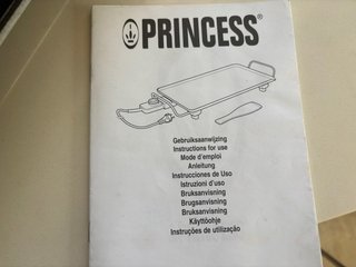 Plancha Princess Eléctrica