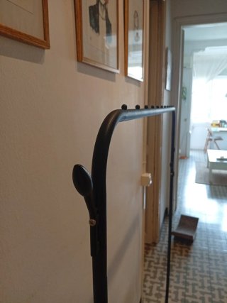 Burra perchero Ikea negra metal