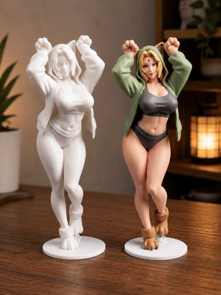 TSUNADE – STATUINA 20 CM DA DIPINGERE