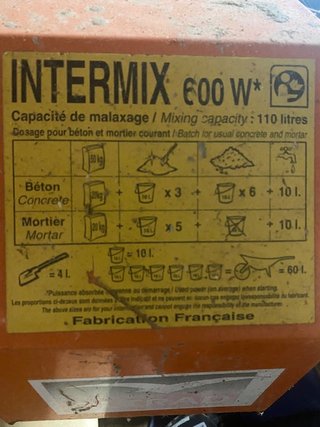 Hormigonera Eléctrica Naranja