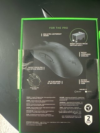 Razer DeathAdder V3 Pro, and in ears Razer Moray