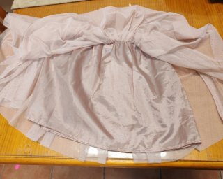 Falda tul rosa niña