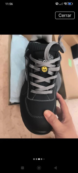 Zapatillas de trabajo U-Power negras y grises