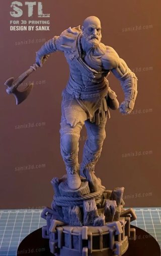 Figura Kratos Resina