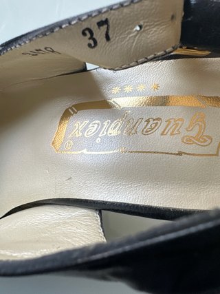 Zapatos de vestir Tusatex Talla 37 Negro/Dorado
