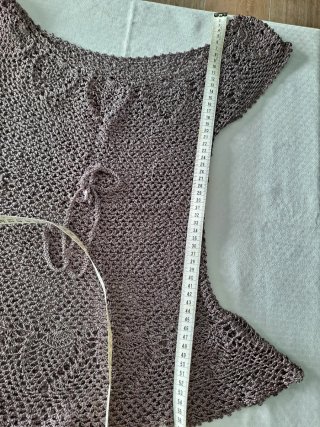 Top de ganchillo talla única