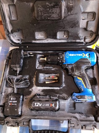 2 Taladros Atornilladores Dexter 12V