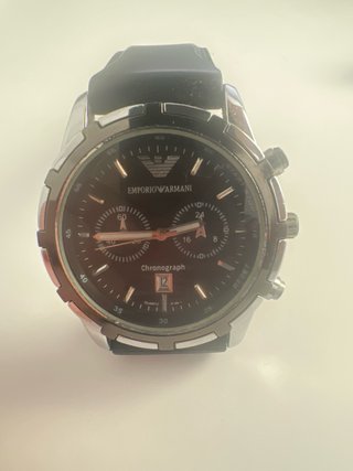 Reloj Emporio Armani Cronógrafo Negro/Plata