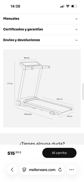 Cinta de Correr Mellerware Wizzy Track