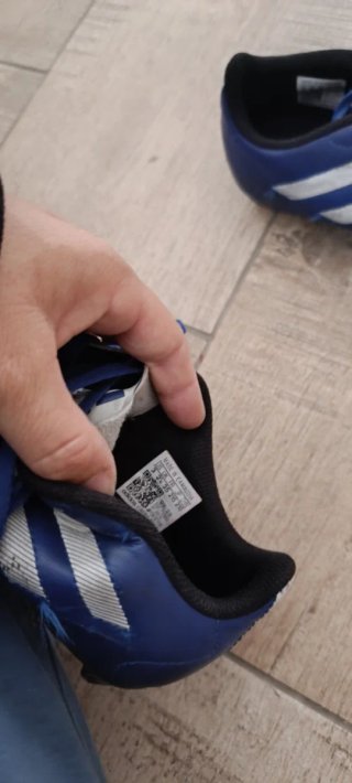 Zapatillas de fútbol Adidas niño azul