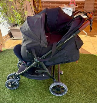 Silla Jane Twinlink + Capazo +burbuja lluvia y sol