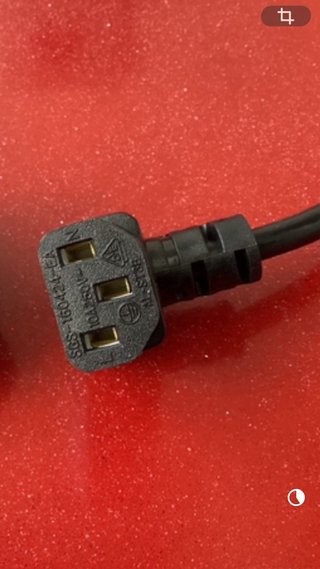 Cable Enchufe Británico Negro