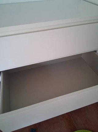 Cómoda Malm Ikea 3 cajones blanca
