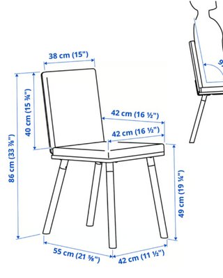 Mesa Extensible IKEA + 2 Sillas Tapizadas