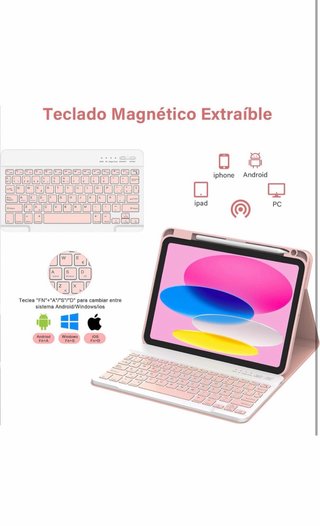 Funda Teclado iPad 10/11 Gen QWERTY Español