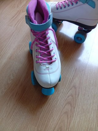 Patines Vision blancos y rosas talla 38