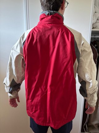 Chaqueta Columbia Hombre Beige y Roja