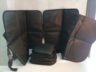 2 Protectores para Asiento Infantil ISOFIX Negro