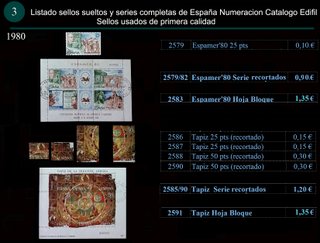 Sellos Año 1980 completo y sueltos Usados España