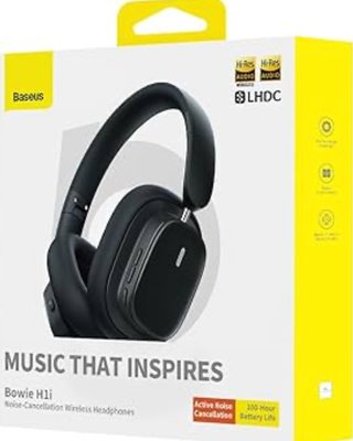 Baseus Auriculares Cancelación Ruido Activo Negros
