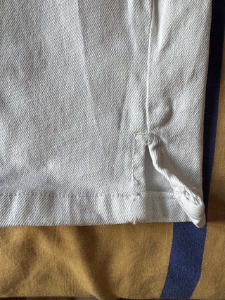 Pantalón Bershka blanco desgastado