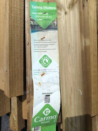 Baldosas madera terraza, rastreles y tablas tarima