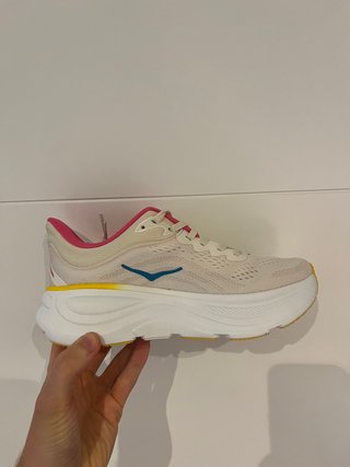 Hoka Bondi 9 Talla 38 Mujer Beige/Rosa