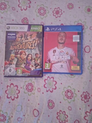 FIFA 20 PS4 y Kinect Adventures Xbox 360
