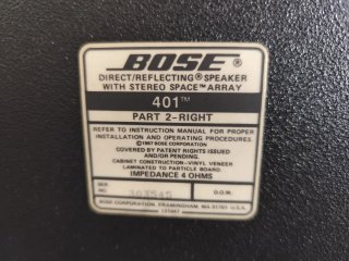 Altavoces Bose 401 Negro