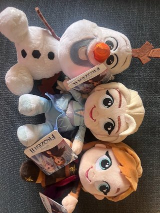 Peluches Frozen Olaf, Elsa y Anna