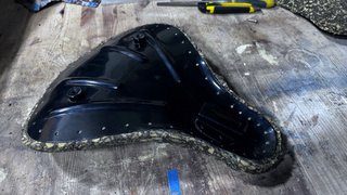 Asiento custom para moto