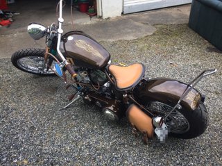 Asiento custom para moto