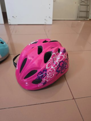 Casco de bicicleta infantil rosa