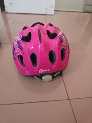 Casco de bicicleta infantil rosa