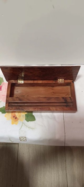 Portalápices escritorio madera antiguo