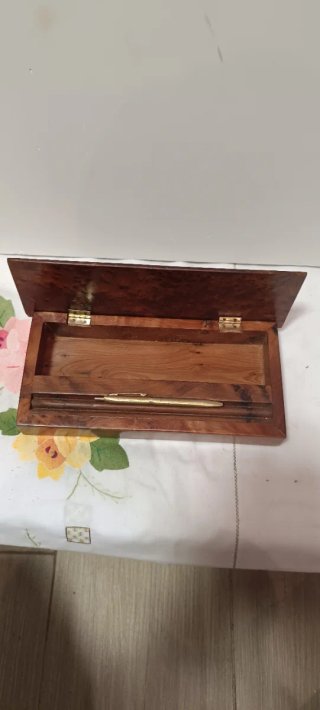 Portalápices escritorio madera antiguo