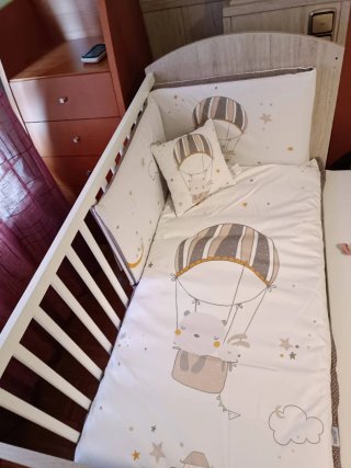 Cuna colecho madera clara