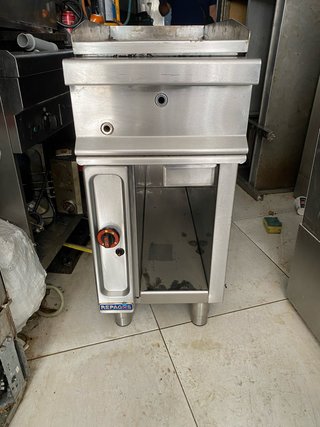 Plancha industrial a gas