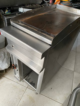 Plancha industrial a gas