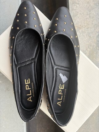 Alpe Bailarinas Negras Tachuelas Talla 38