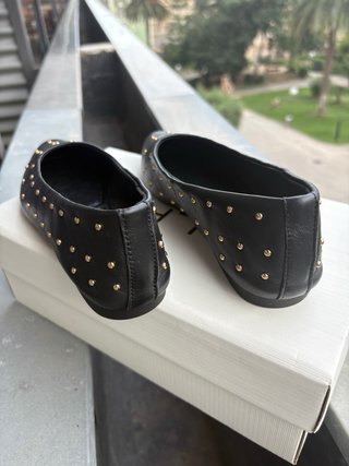 Alpe Bailarinas Negras Tachuelas Talla 38