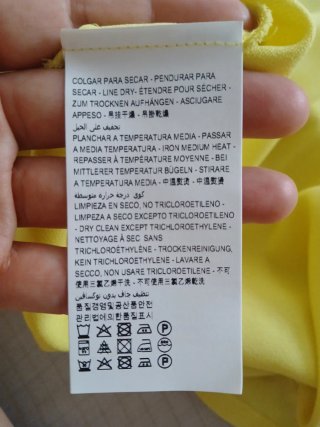 Vestido corto amarillo BIMBA Y LOLA talla L