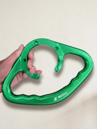 NUEVA Asa Pasajero Z900 CNC Aluminio Verde