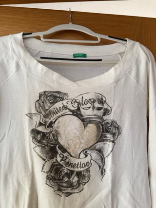 Camiseta Benetton manga larga corazón