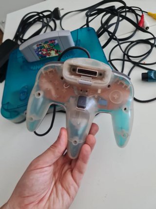 Nintendo 64 Blu Ghiaccio + Super Mario 64