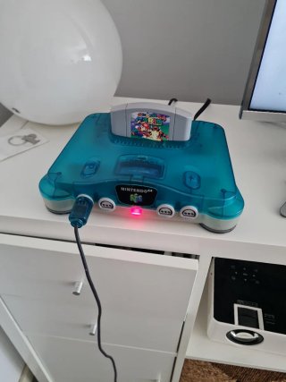 Nintendo 64 Blu Ghiaccio + Super Mario 64