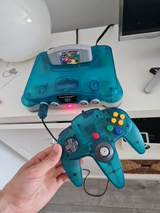 Nintendo 64 Blu Ghiaccio + Super Mario 64