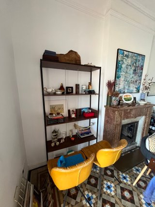 Estantería Industrial/Nórdica Negra y Madera
