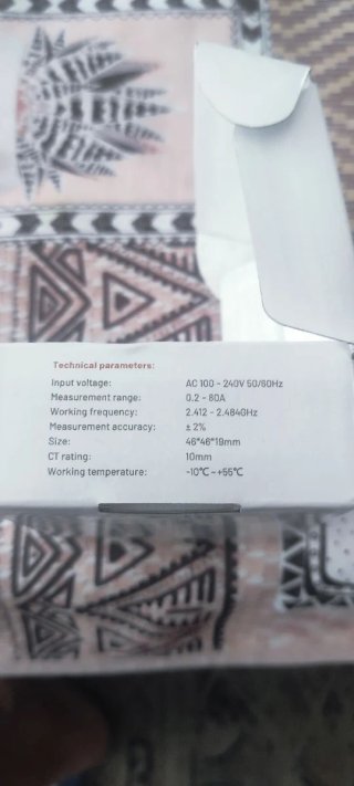 Medidor Potencia Tuya Wifi AC 100-240V